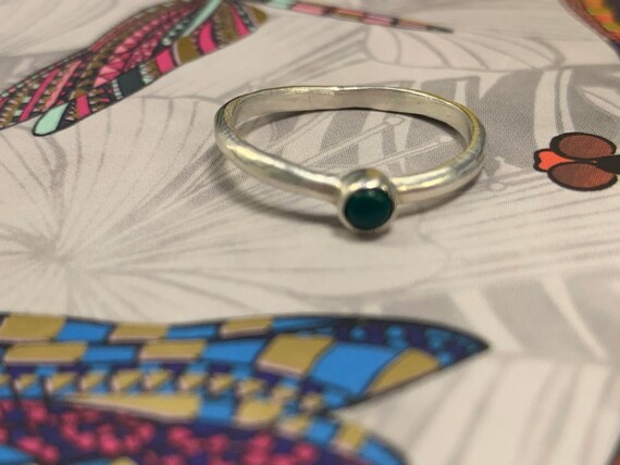 Vintage ring solid silver ring stacking ring 925 … - image 8