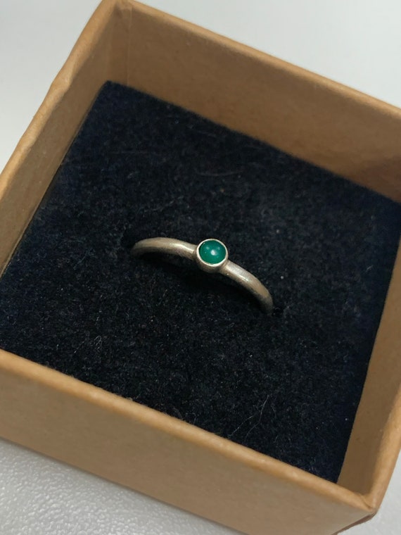 Vintage ring solid silver ring stacking ring 925 … - image 9