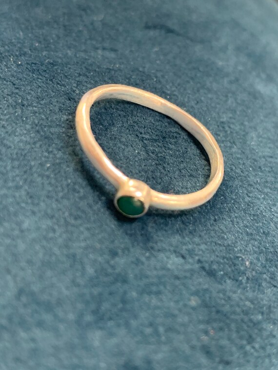 Vintage ring solid silver ring stacking ring 925 … - image 4