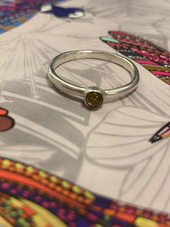 Vintage ring solid silver 925 ring stacking ring … - image 4