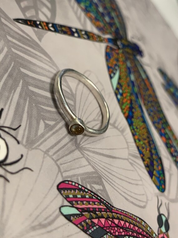 Vintage ring solid silver 925 ring stacking ring … - image 6