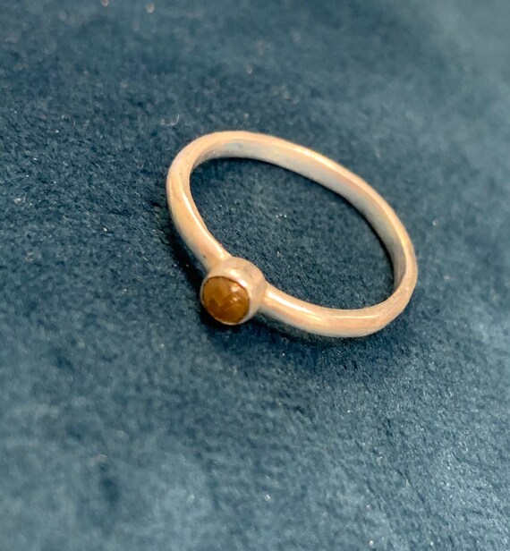 Vintage ring solid silver 925 ring stacking ring … - image 1