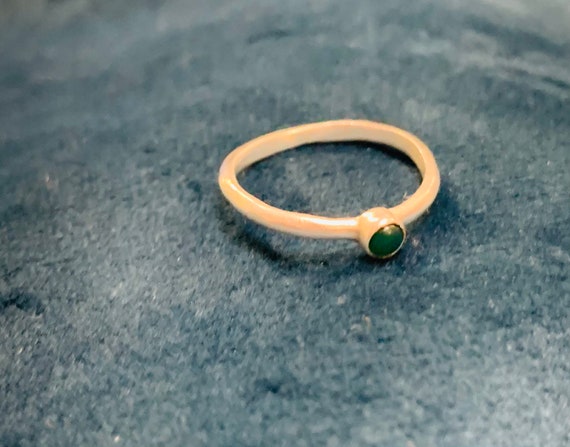 Vintage ring solid silver ring stacking ring 925 … - image 1