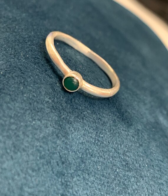 Vintage ring solid silver ring stacking ring 925 … - image 7