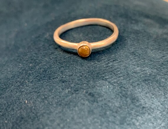 Vintage ring solid silver 925 ring stacking ring … - image 3