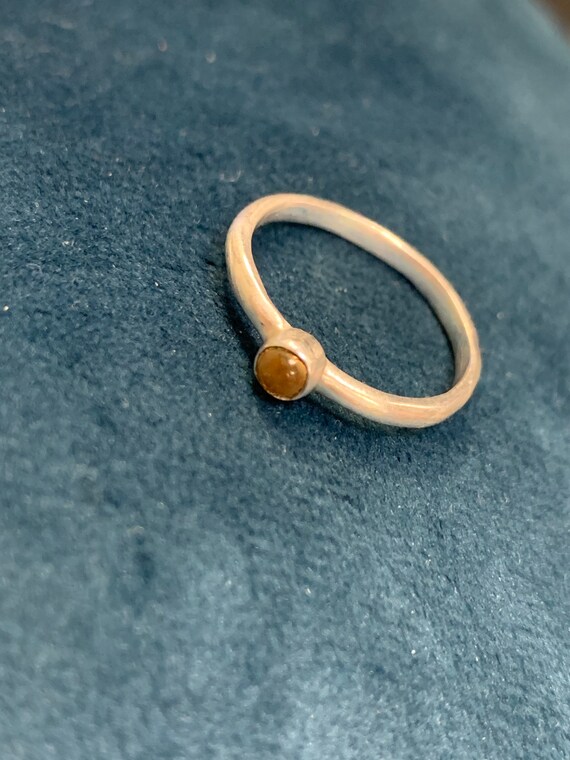 Vintage ring solid silver 925 ring stacking ring … - image 2