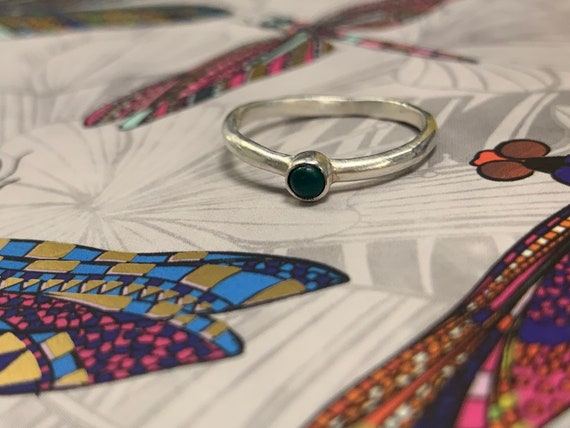 Vintage ring solid silver ring stacking ring 925 … - image 5