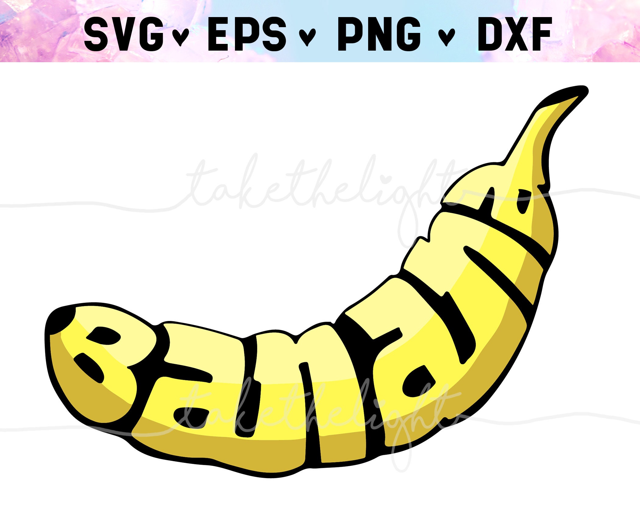 Banana SVG Clipart Typography Fruit Milk Sticker Wrap Bread Etsy Canada