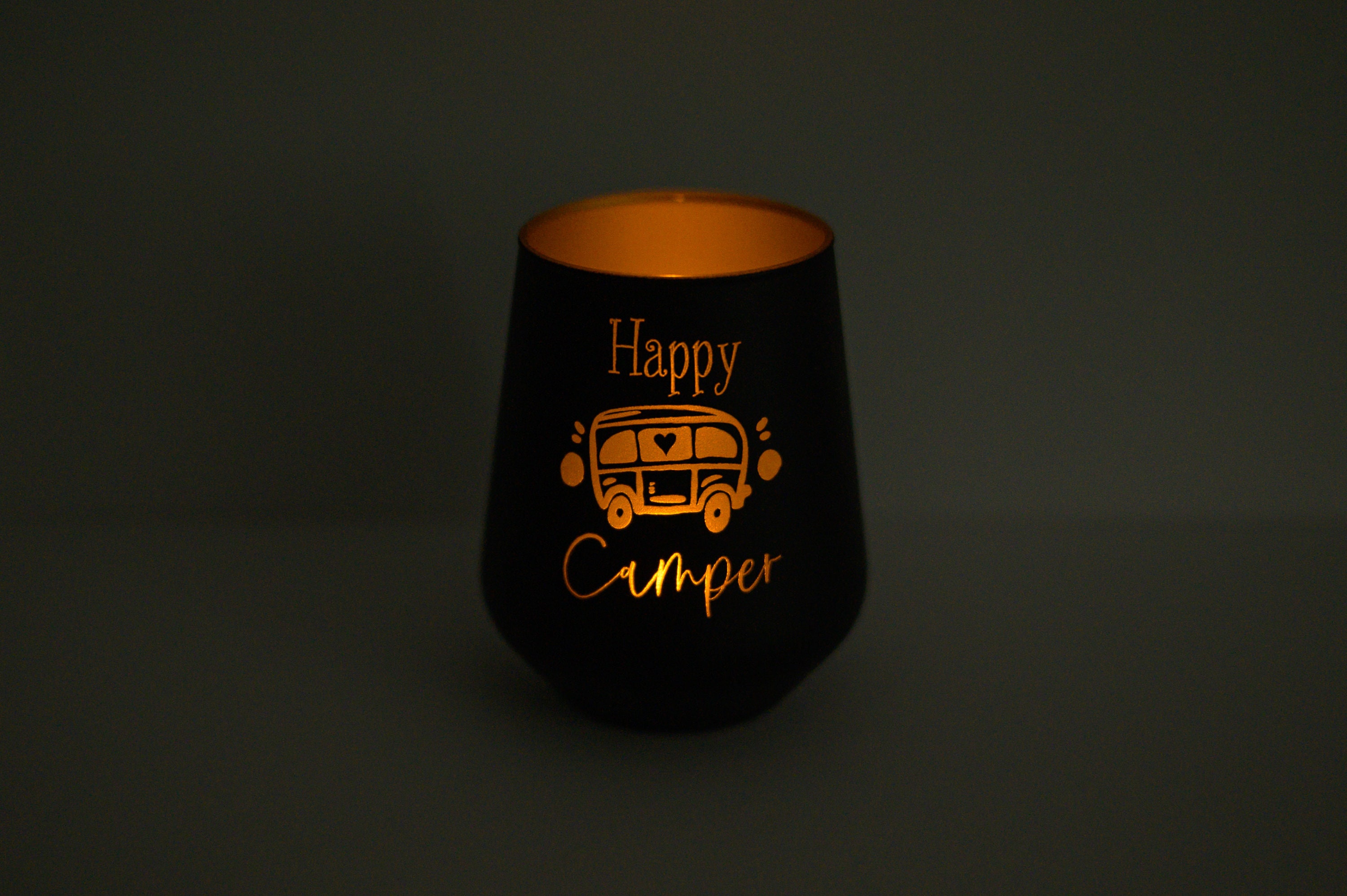 Happy camper glass - .de