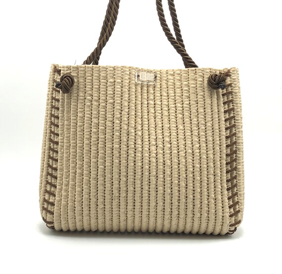 CBAG DAY BAG Beige Brown Cordon Cm28x28x9 Women s Feather Rubber Bag Handmade Light Versatile Washable Customizable Etsy