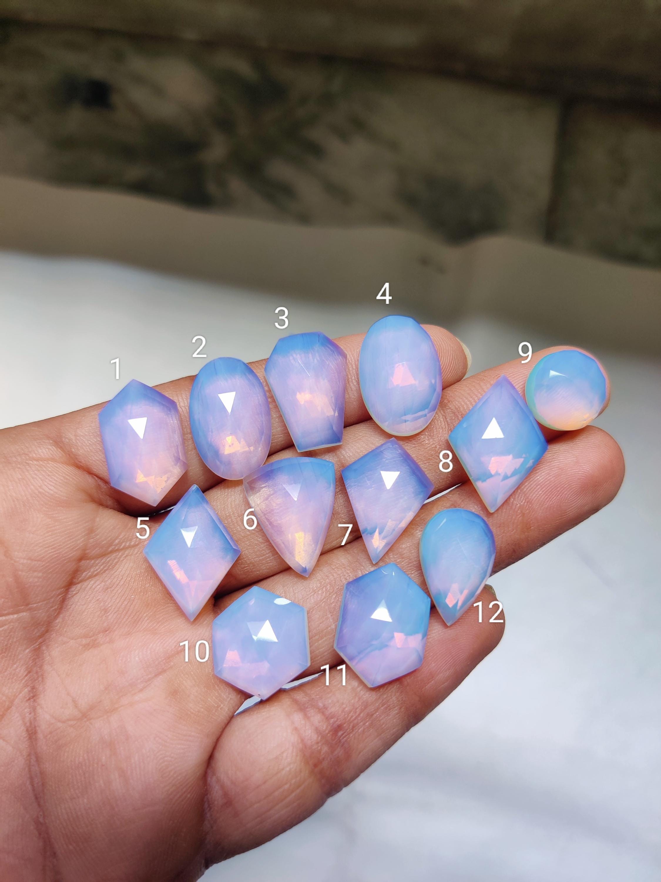 Amazing Opolite Rose Cuts - Opolite Gemstone - Opolite Handmade Gemstone -  Flat Back - Finest Quality for Making Jewelry - Etsy, image size:2250x3000