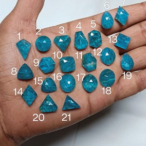 Naturlig apatit med Himalayakristalldubbletter, naturlig apatit ädelsten, handgjord polerad, blandad form för att göra smycken