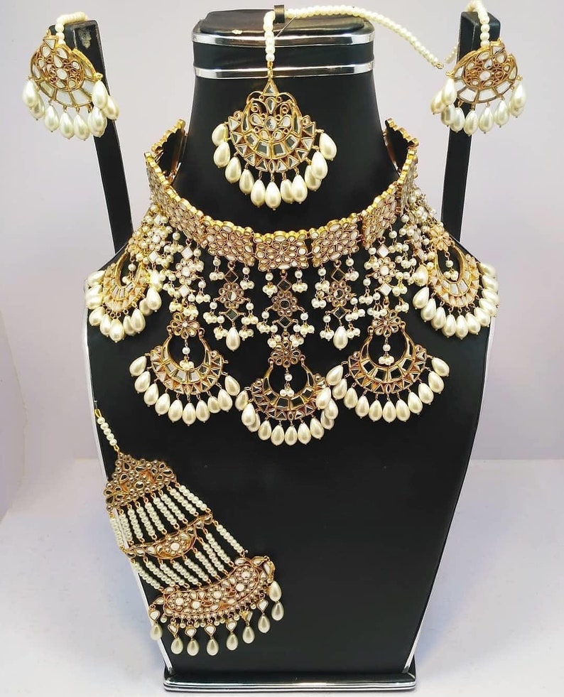 Bridal Jewelry Set Kundan Jewelry Set Pakistani Jewelry Etsy