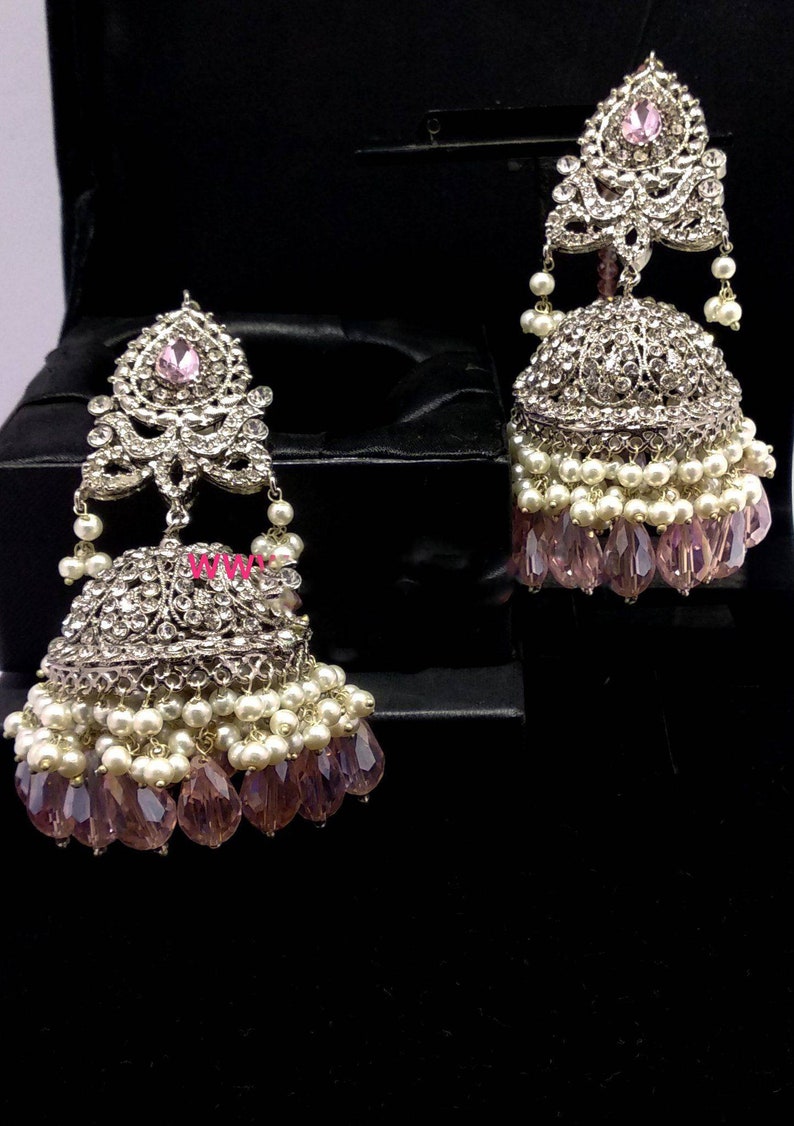 Bridal Jewelry Set Pakistani Jewelry Set Silver Set Indian Etsy