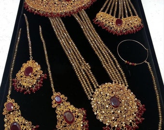 Buy Bridal Jewelry Set Pakistani Jewelry Set, Indian Jewelry Set - Main Image