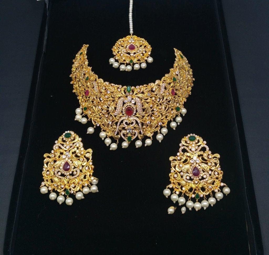 Gold Plated Bridal Set Pakistani Bridal 