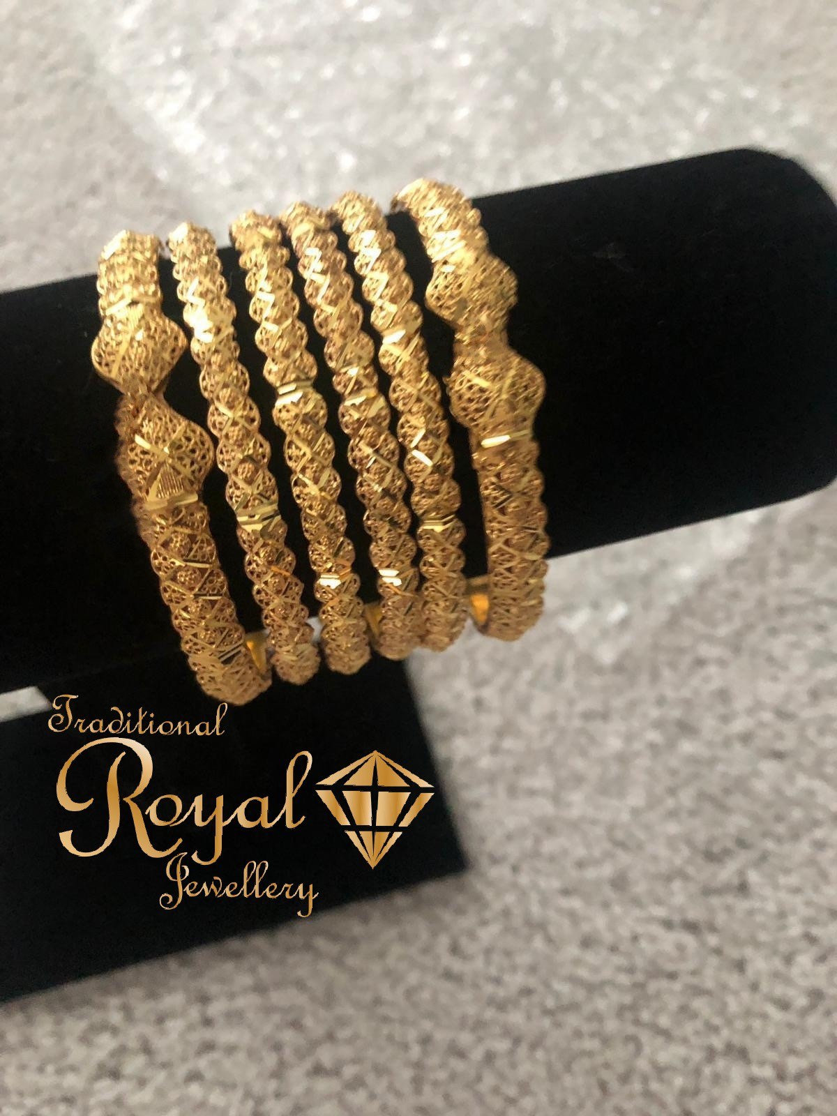 Gold coated bangles sale