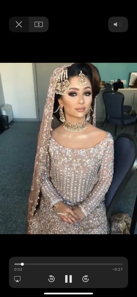 Bridal makeup jewel set deals