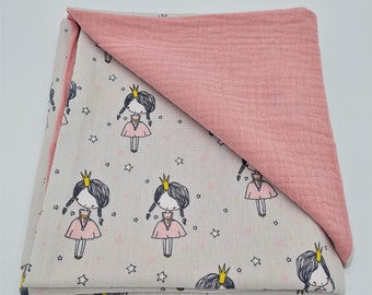 Summer Blanket Underlay Muslin Princess Cuddly Blanket Cuddly Blanket with Name