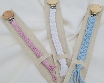 Pacifier Chain Macramé Chain Pacifier Gift Girl Boy