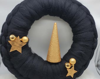 wool wreath door wreath Easter wreath Christmas wreath decorative wreath
