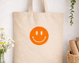 Fabric bag with smiley face, cotton bag "ONE OF THE..." sustainable & handmade