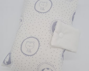 Diaper Bag Changing Bag Diaper Clutch to go Girl Boy Animals Gray White Stylish