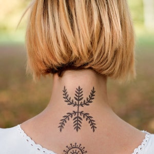 Traditional Croatian Realistic Temporary Tattoos
