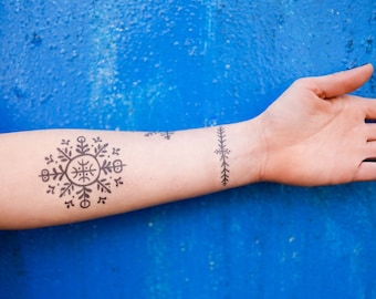 Traditional Croatian Realistic Temporary Tattoos / Ornament tattoo / Traditional tattoo / Traditional design / Tattoo art