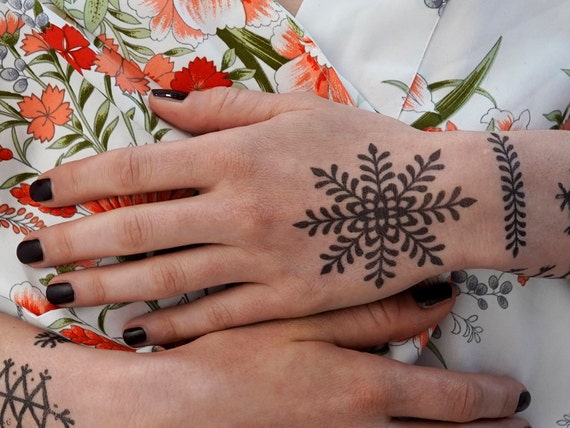 Stencil A Forma Di Fiocco Di Neve, Per Pittura Su Legno