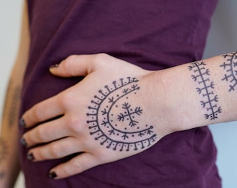 Traditional Croatian Realistic Temporary Tattoos / Ornament tattoo / Traditional tattoo / Traditional design / Tattoo art / hand tattoo