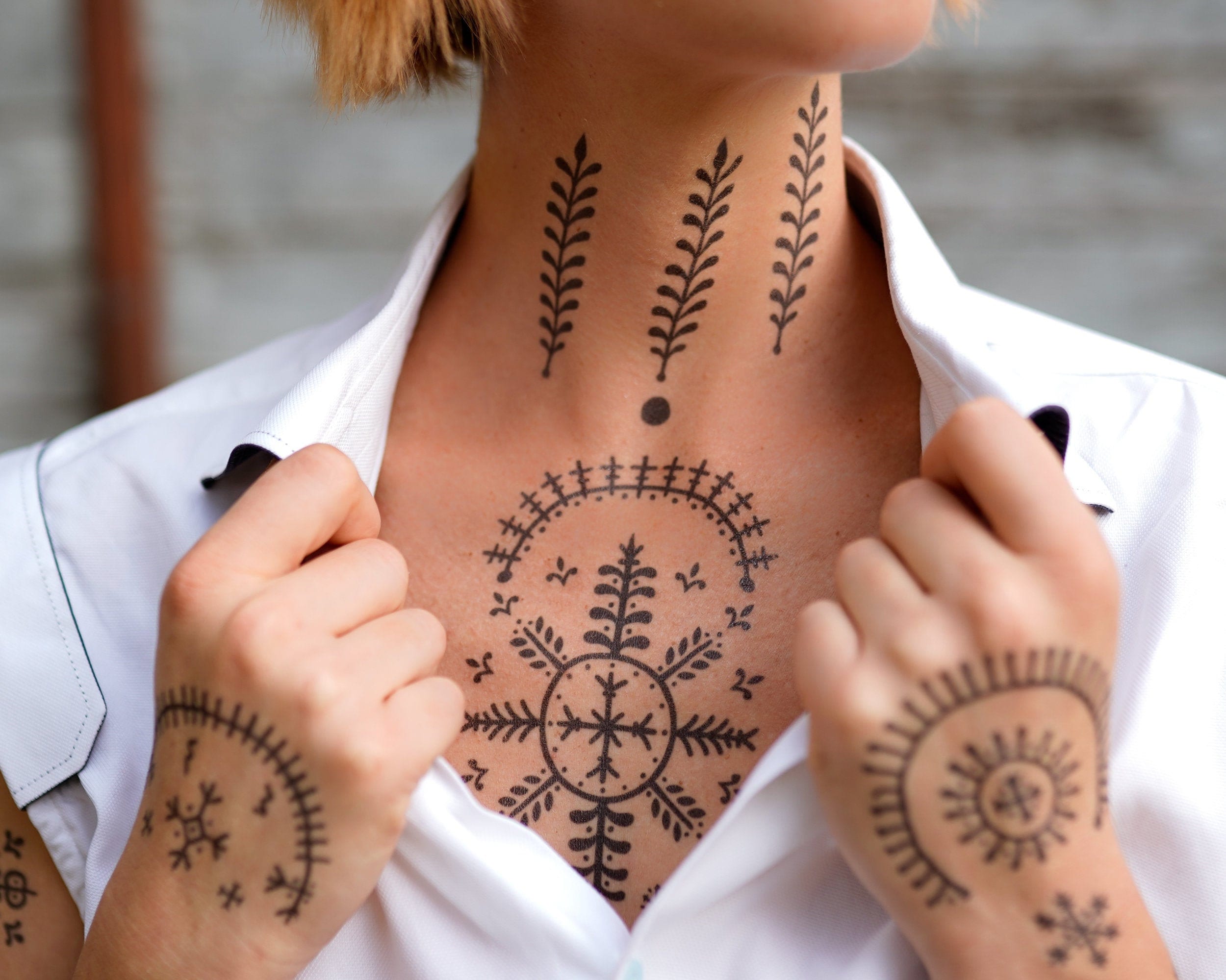 Male traditional croatian tattoos