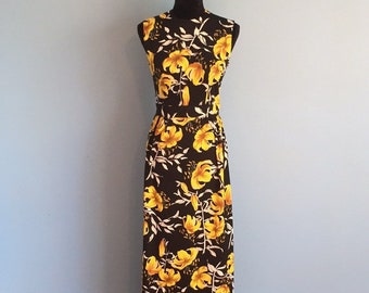 petite hawaiian maxi dress