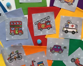 PreK Busy Book with 18 Felt Pieces Vehicles on the Go New & Sealed 
