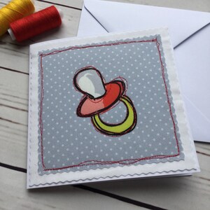 Carta ricamata - Manichino / ciuccio per bambini - Confezione da 1