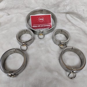 Stainless Steel choker with wrist and ankle set