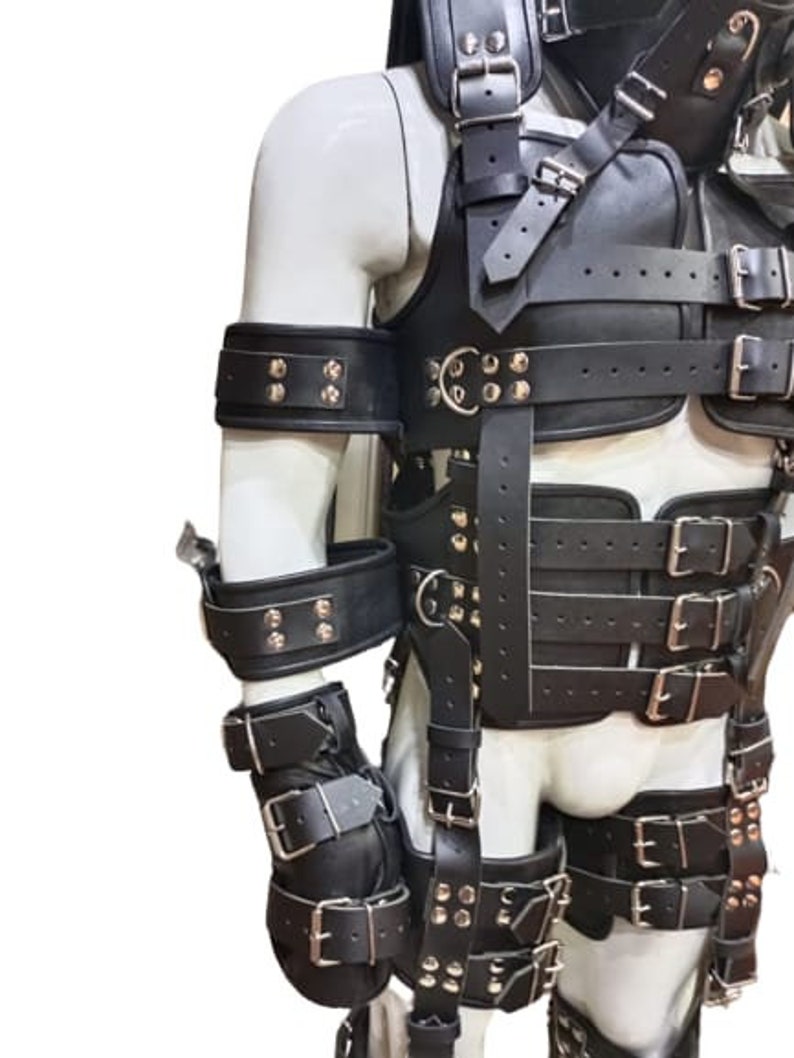 The Absolute Madness Adjustable Full Body Harness Bdsm Etsy
