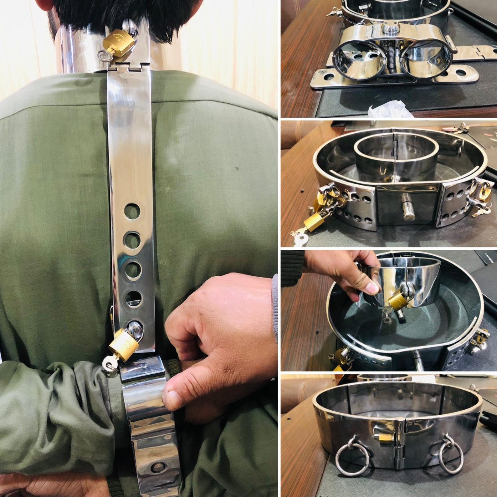 Waist wrist neck immobilisation restraint set stainless Etsy