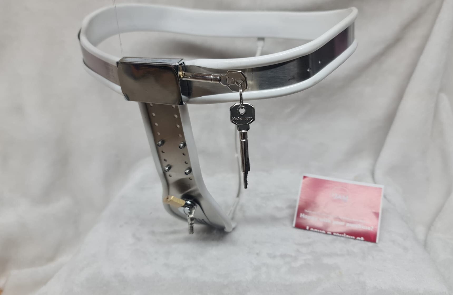 White T Wire Female Chastity Belt Adjustable Sports Kit DIY KIT