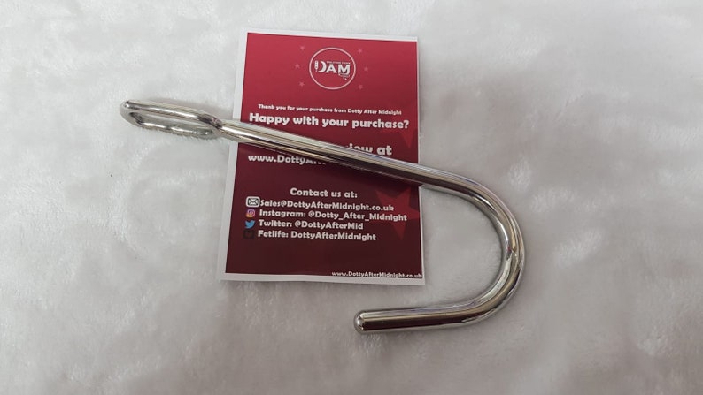 Quality Steel Bondage Hook No Ball, for use with rope kit mature 