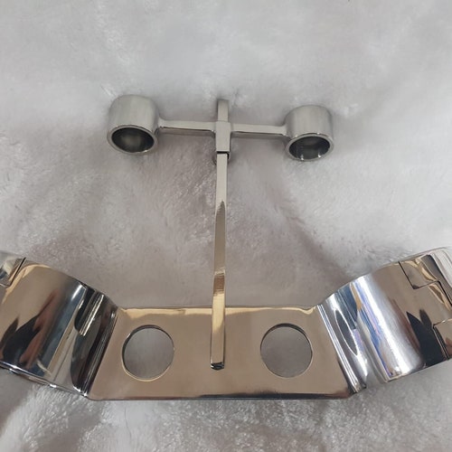 stainless steel straight bar wrist to finger restraints locking mature