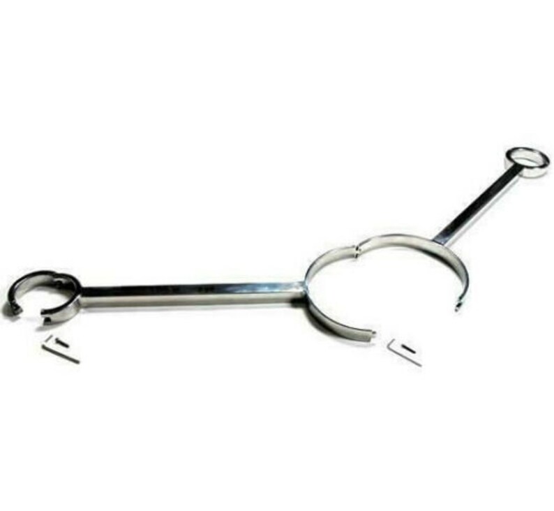 Stainless steel straight bar neck collar wrist restraints Etsy