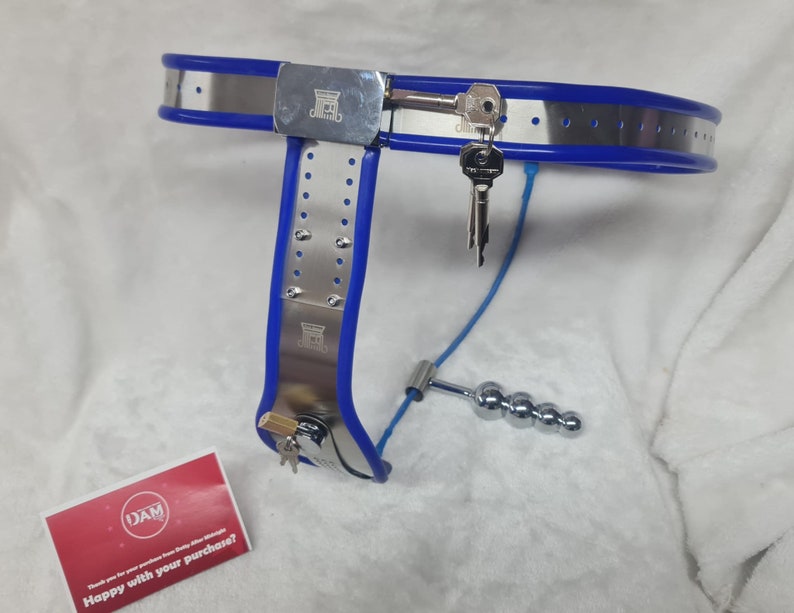 Blue Model-y Female Chastity Belt With Locking Cover DIY Kit - Etsy