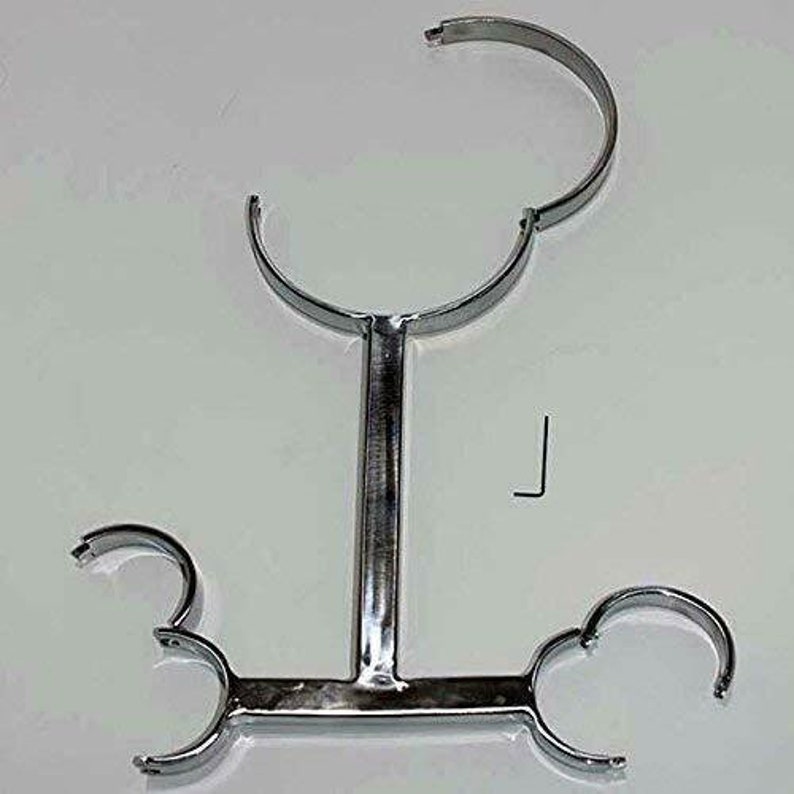 Stainless steel straight bar neck collar wrist restraints Etsy