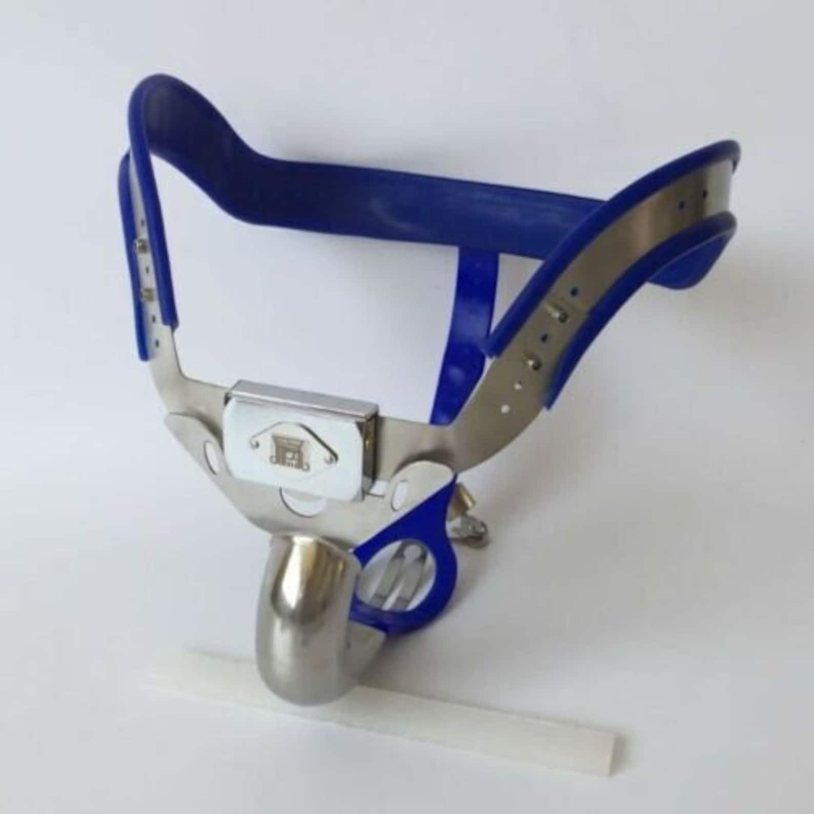 Full Male Chastity Belt Device Stainless Steel With High Hip Etsy