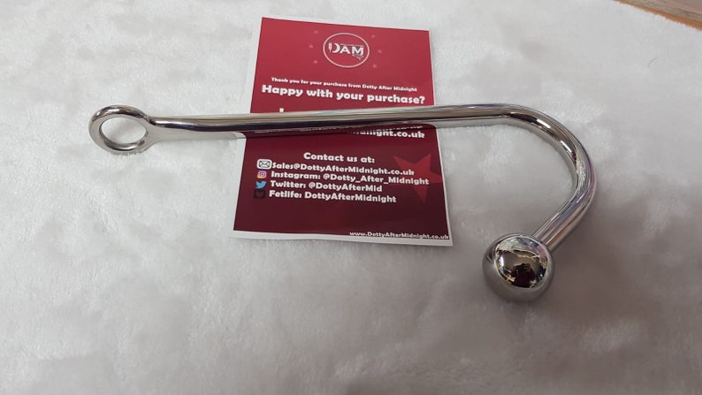 Stainless Steel Bondage Hook w/ Ball | For use with rope kit mature 