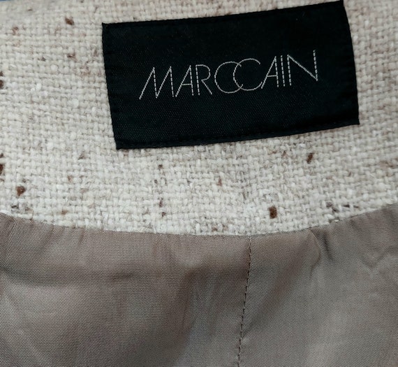 MARC CAIN vintage elegant wool blend jacket blaze… - image 3