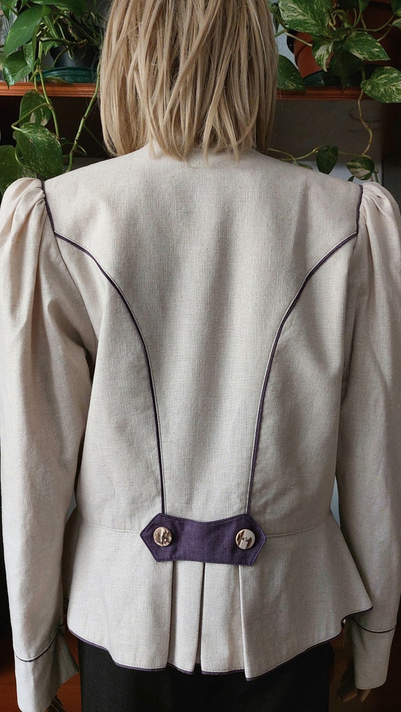 Real vintage Austrian Trachten cardigan jacket wi… - image 10