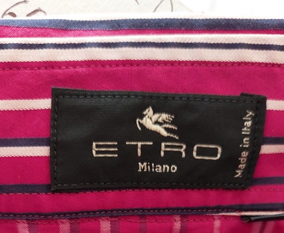 ETRO MILANO vintage striped cotton blouse made in… - image 3