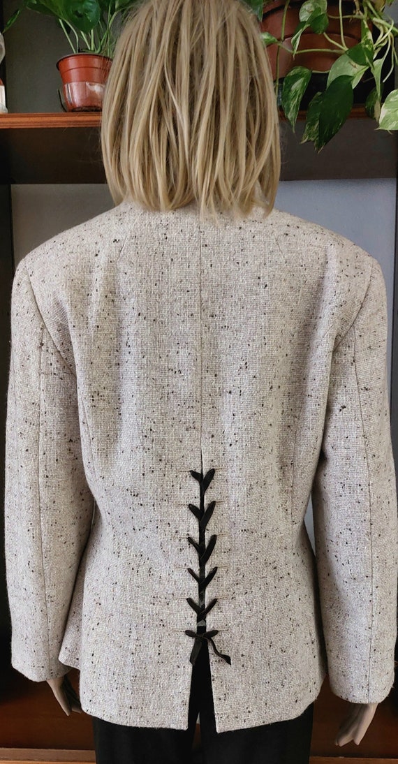 MARC CAIN vintage elegant wool blend jacket blaze… - image 10
